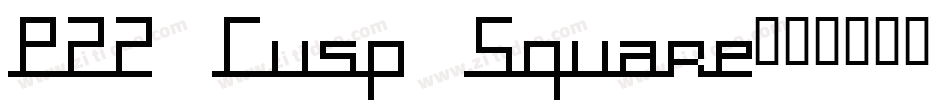 P22 Cusp Square字体转换